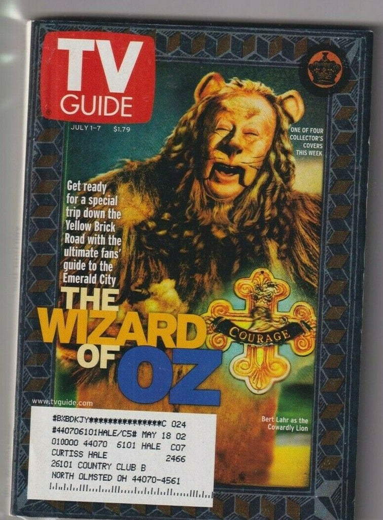 CLEV Metro Ed. Tv Guide Bert Lahr Wizard Of Oz July 1-7, 2000 111619nonr2