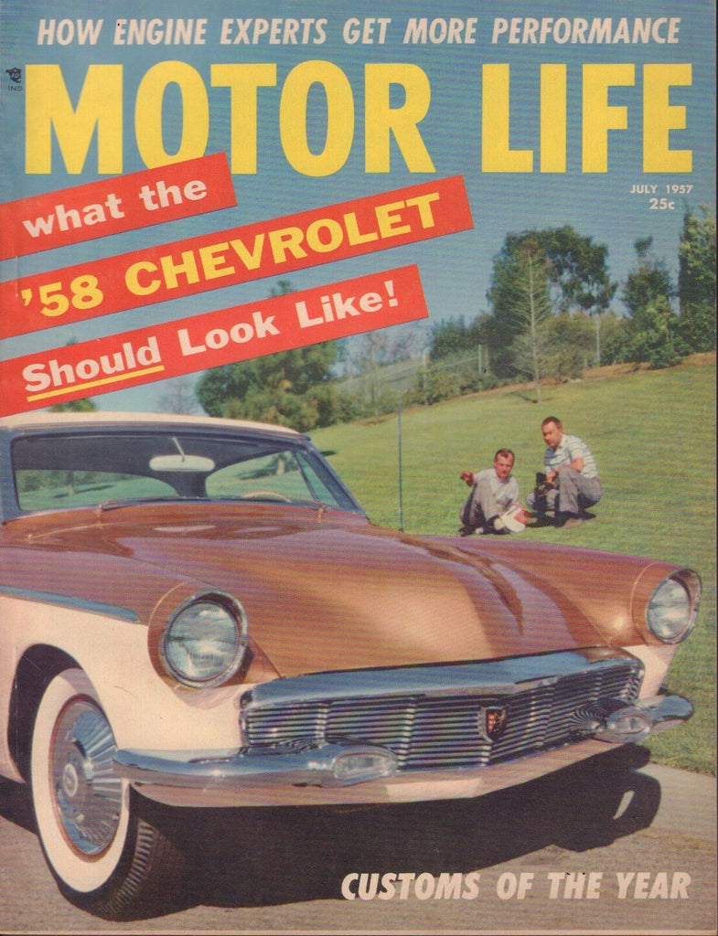Motor Life July 1957 '58 Chevrolet, Customs of The Year 052417nonDBE