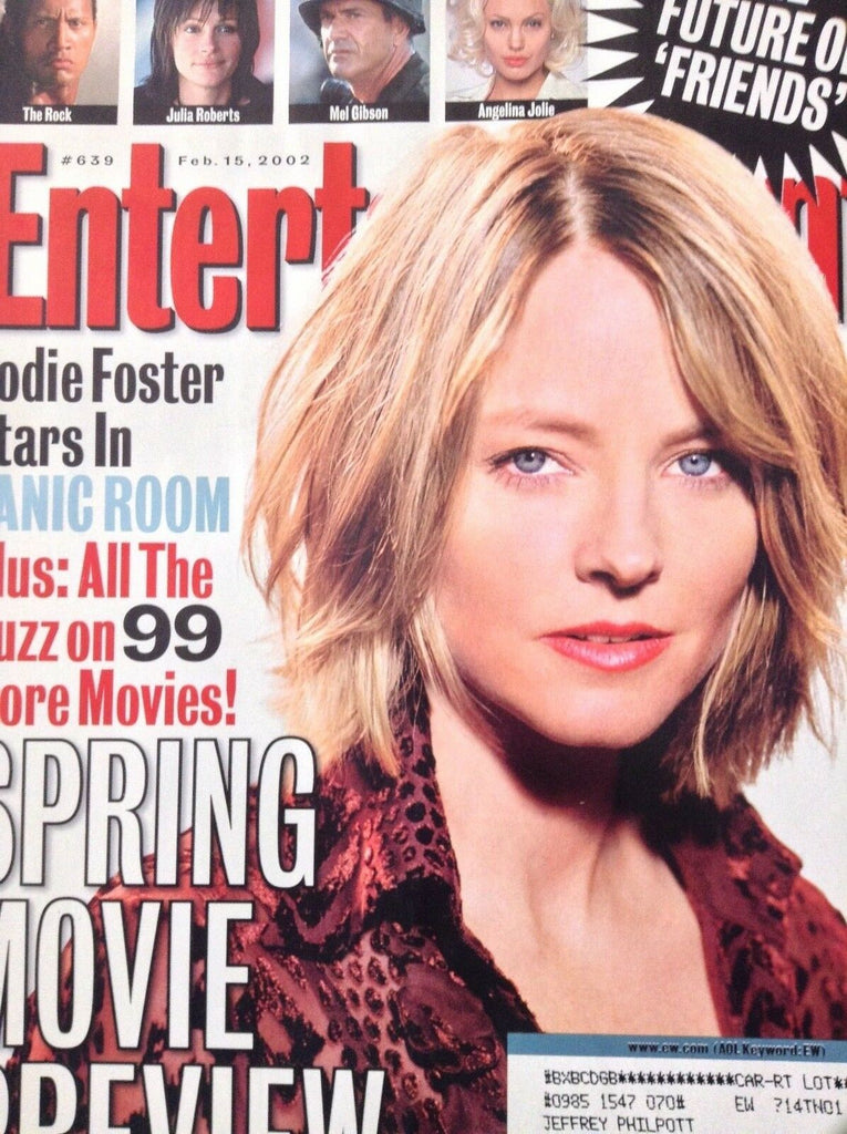 Entertainment Weekly Magazine Jodie Foster February 15 2002 120618nonrh