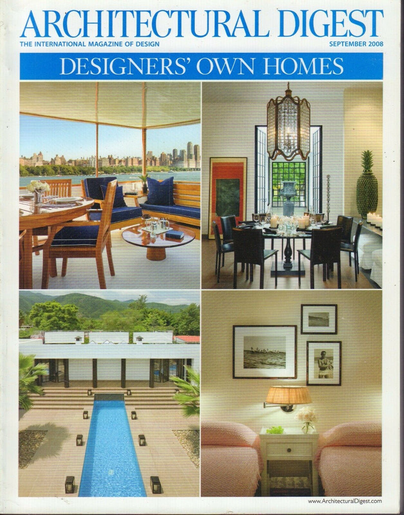Architectural Digest September 2008 Designers Own Homes 021617DBE2