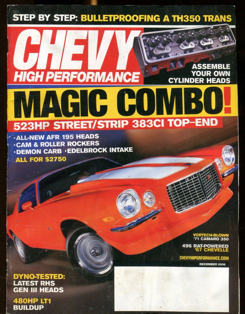 Chevy High Performance Magazine December 2006 EX No ML 030117nonjhe