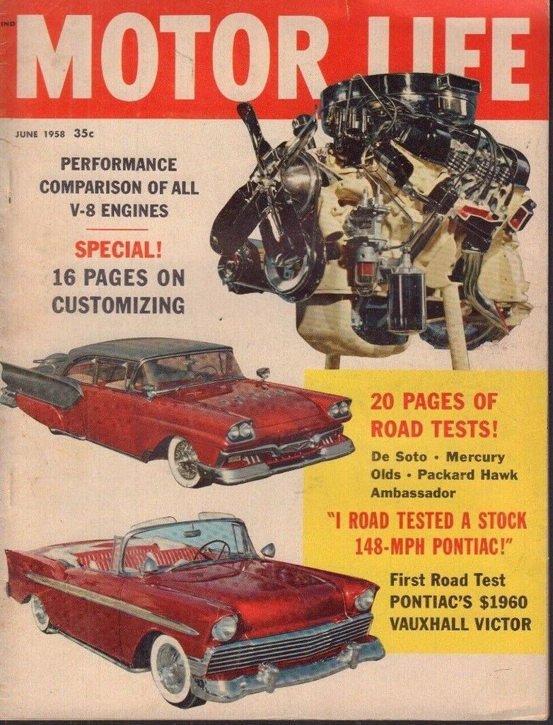 Motor Life Magazine V8 Engines & Customizing June 1958 022818nonr