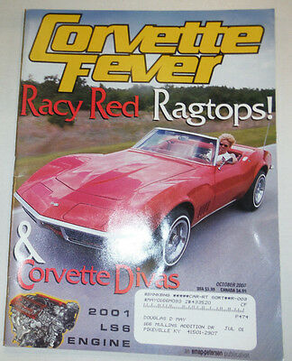 Corvette Fever Magazine Racy Red Ragtops & 2001 LS6 Engines October 2000 022715r
