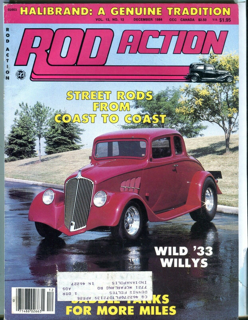 Rod Action Magazine December 1984 Wild '33 Willys EX w/ML 032017nonjhe