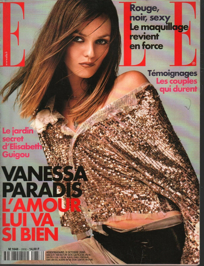 Elle French Fashion October 9 2000 Vanessa Paradis Elisabeth Guigou 100620ame