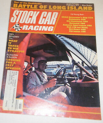 Stock Car Racing Magazine Dick Berggren & Ellington February 1977 072214R1