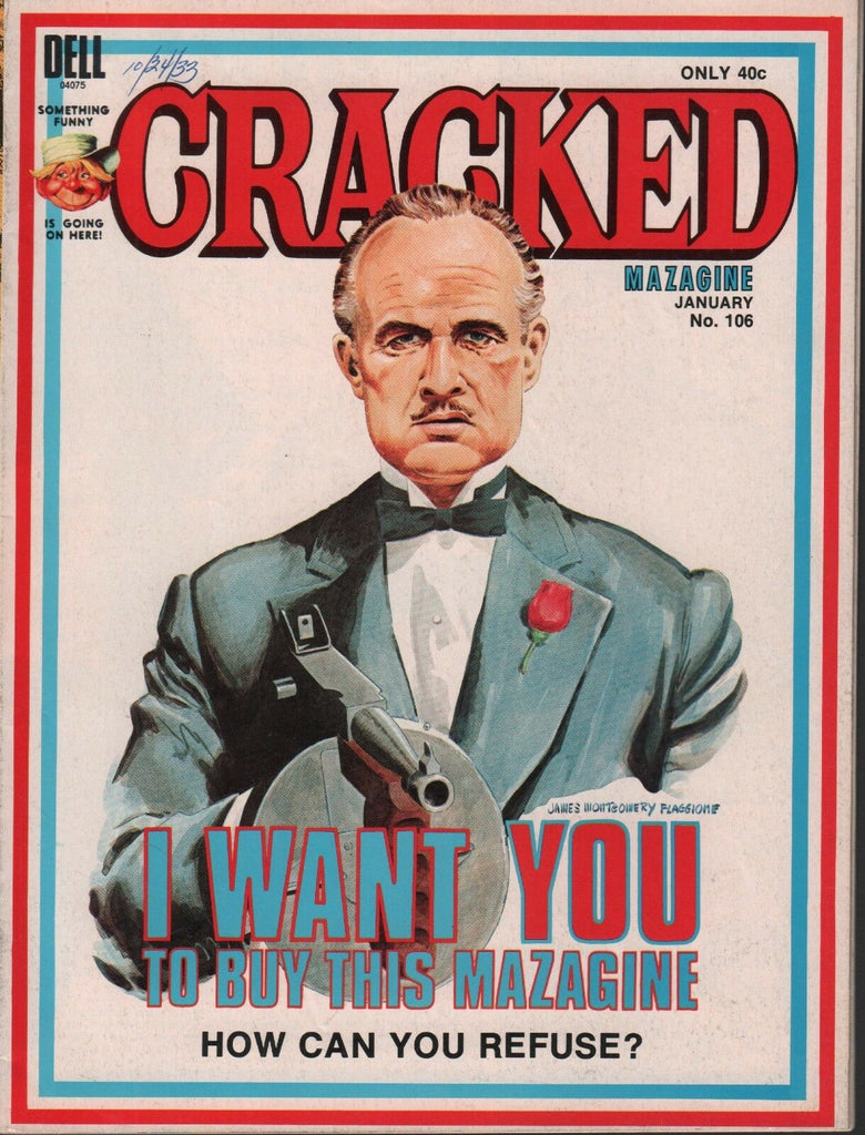 Cracked January 1972 The God Father Spoof Dell Magazine 061218DBE