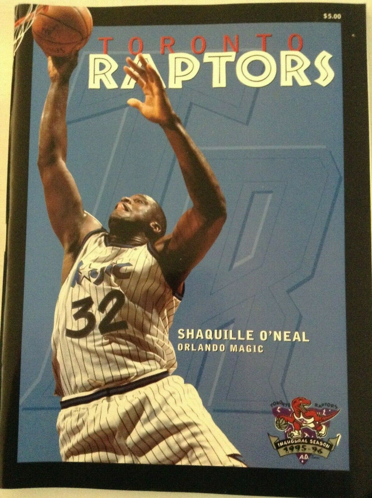 Toronto Raptors Magazine Shaquille O' Neal Orlando Magic 1995 022019nonrh