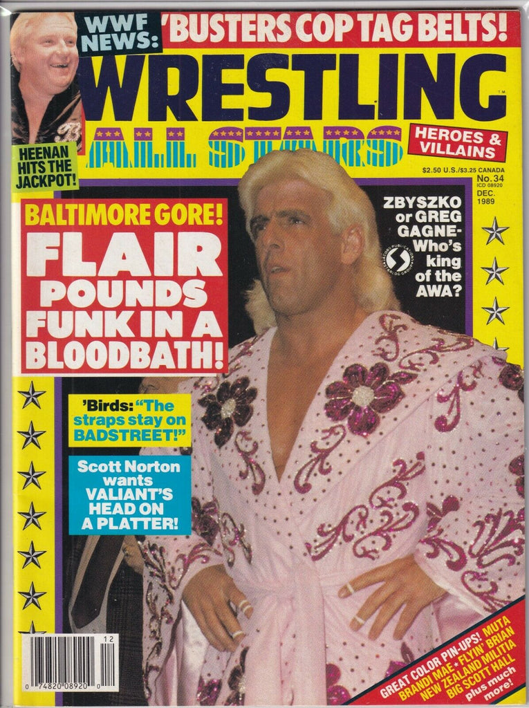 Wrestling All Stars Mag Ric Flair Larry Zbyszko December 1989 091019nonr
