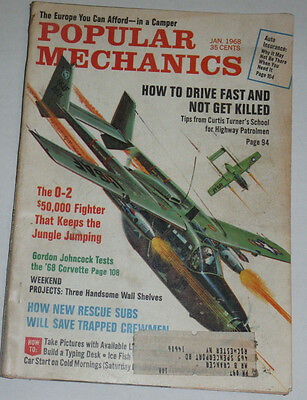 Popular Mechanics Magazine The 0-2 & How To Drive Fast January 1968 120614R