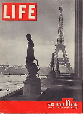 Life Magazine March 18 1946 Birthday Paris 1946 VG 050216DBE2