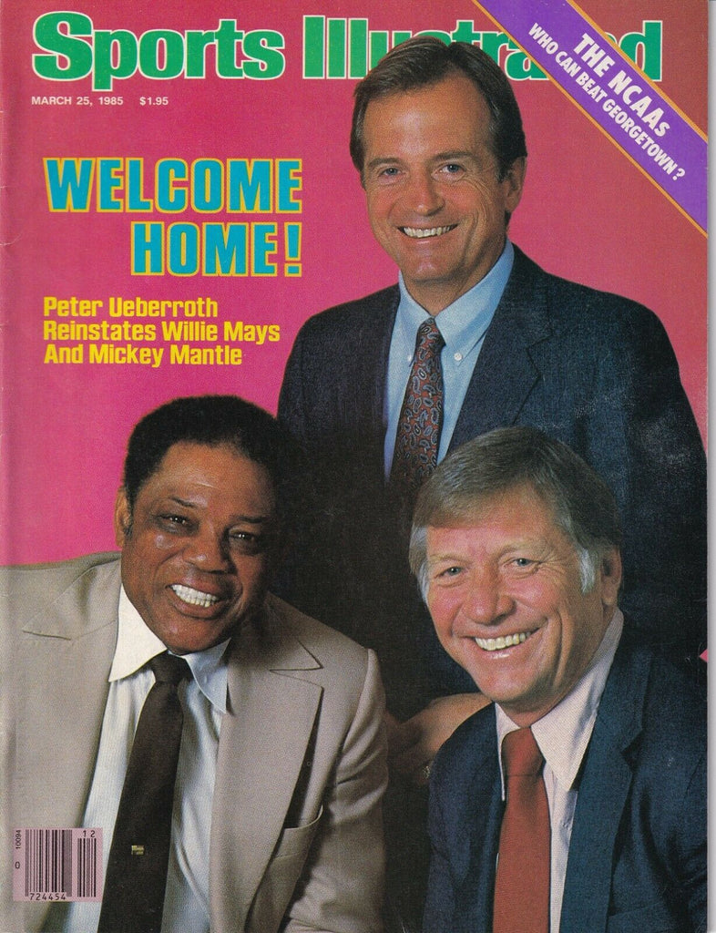 Sports Illustrated Magazine Mickey Mantle Willie Mays March 25, 1985 040819nonr