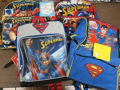 DC Comics Superman Children's Backpack Lot of 4! All NWT, Kept in Storage.