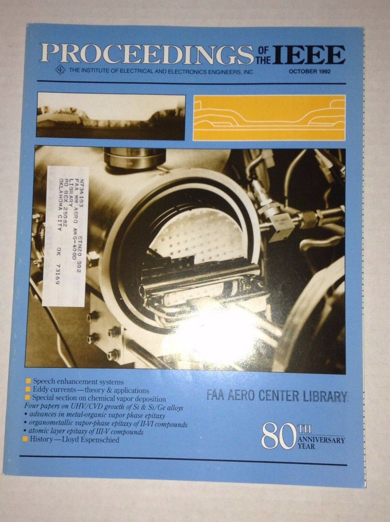 Proceedings Of The IEEE Magazine Speech Enhance October 1992 022917NONRH