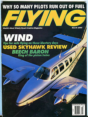 Flying Magazine March 1994 Wind Tips Beech Baron EX 022216jhe