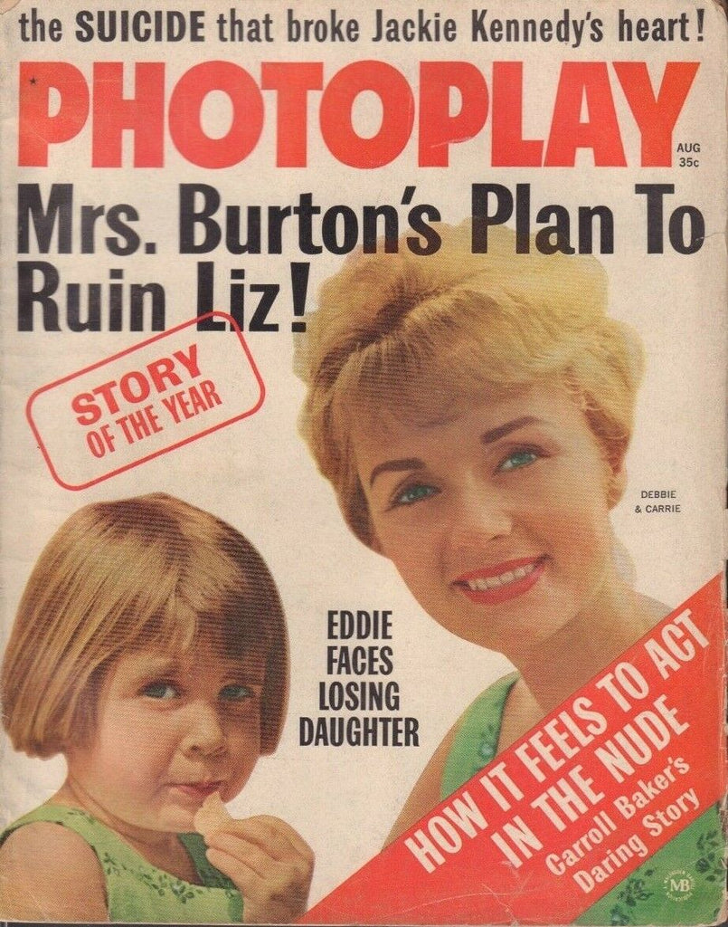 Photoplay August 1963 Debbie Reynolds Carrie Fisher Liz Taylor 013119DBE2