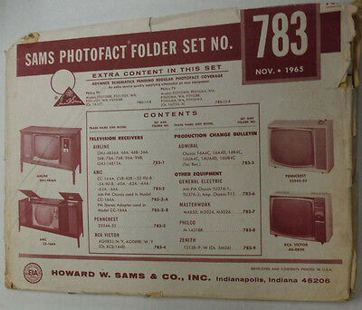 Sams Photofact Magazine Airline GHJ & AMC November 1965 No.783 022515r