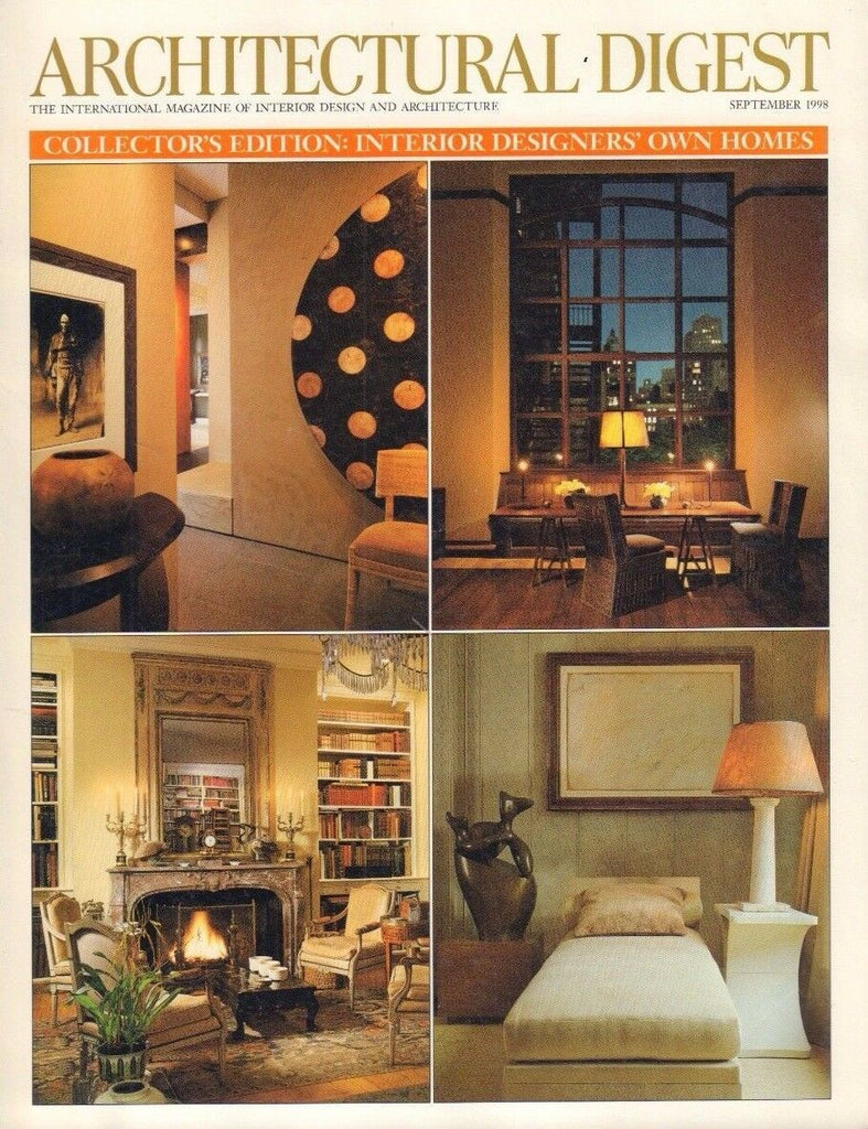Architectural Digest September 1998 Interior Designer's Own Homes 021517DBE2