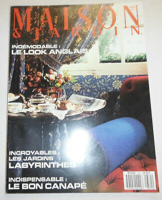 Maison & Jardin French Magazine Le Look Anglais No.331 March 1987 101414R1