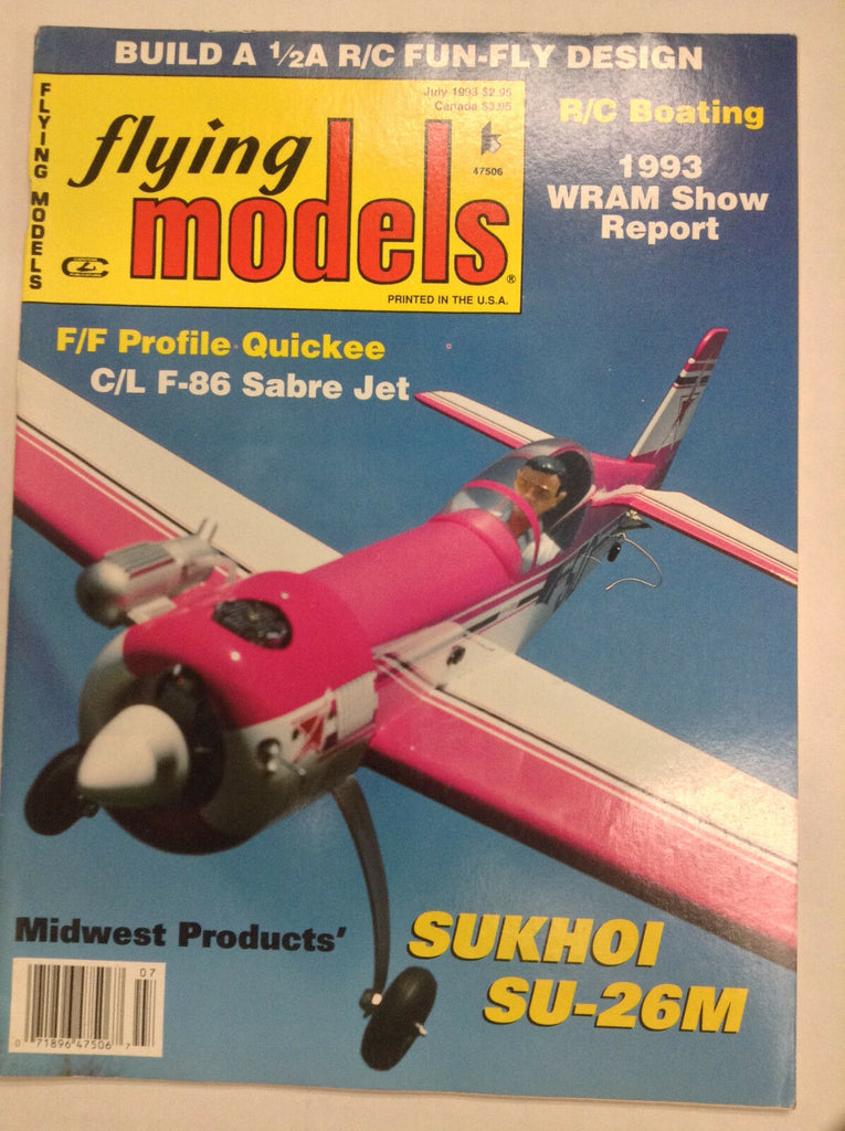 Flying Models Magazine CL F-86 Sabre Jet Suhoi SU-26M July 1993 040917nonrh2