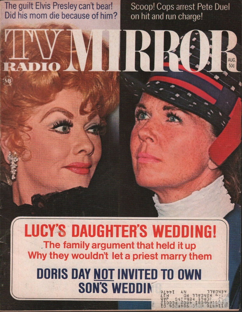 TV Radio Mirror August 1971 Liz Taylor Doris Day Elvis Presley 050918DBE