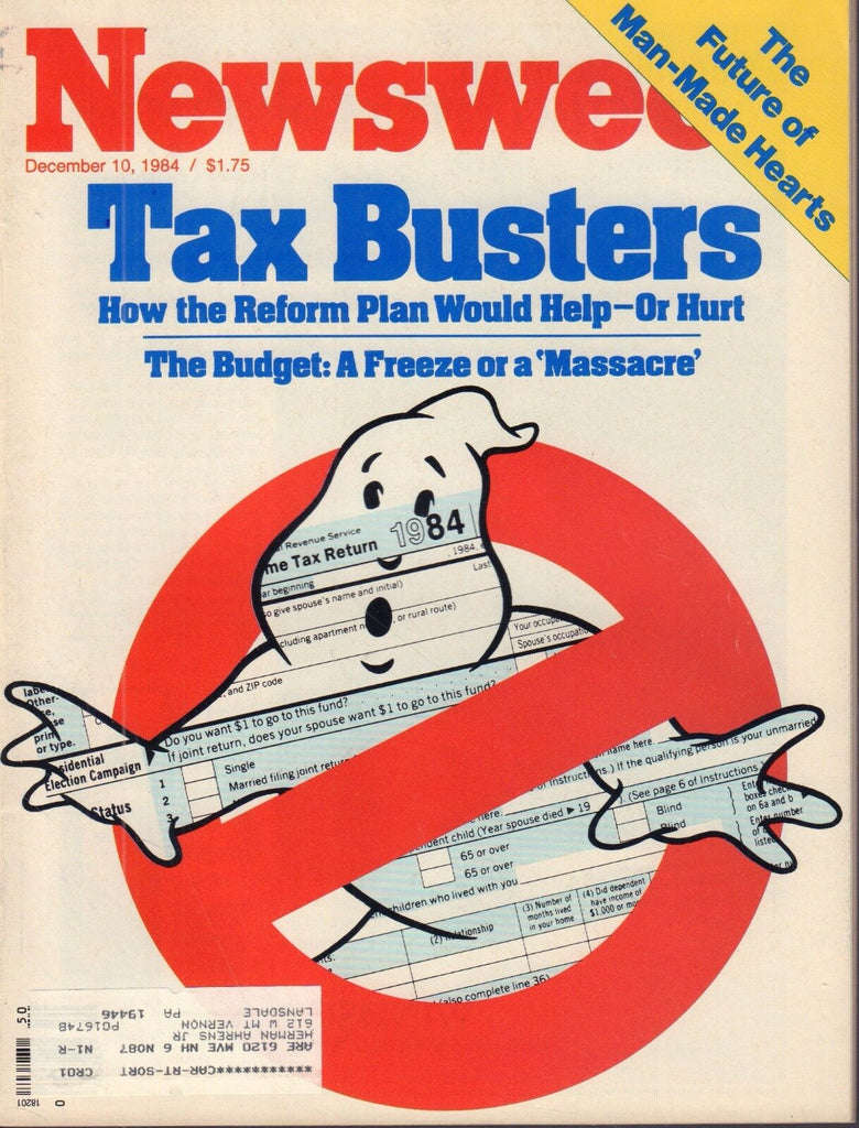 Newsweek December 10 1984 Tax Busters Ghostbusters w/ML 091517DBE