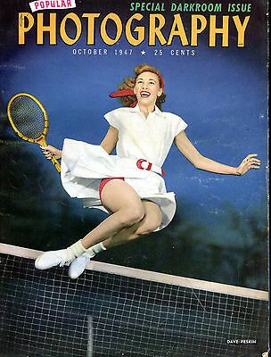 Popular Photography Magazine October 1947 Darkroom Issue VG 062916jhe