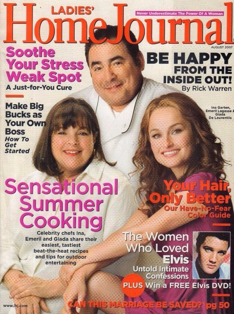 Ladies Home Journal August 2007 Emeril Lagasse &Giada De Laurentiis 092917nonDBE