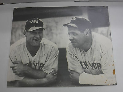 Babe Ruth Lou Gehrig New York Yankees 16x20 Reproduction Photo jh