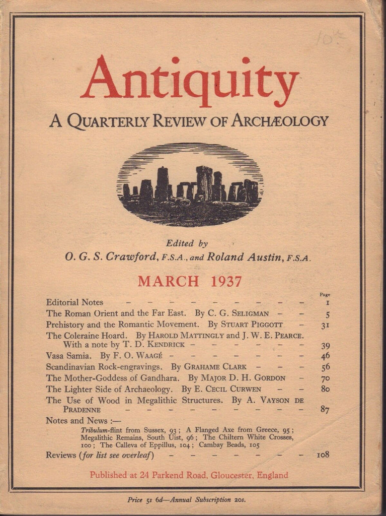 Antiquity Magazine March 1937 Roman Orient 101217nonjhe