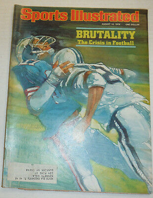 Sports Illustrated Magazine Brutality The Crisis In Football August 1978 121914R