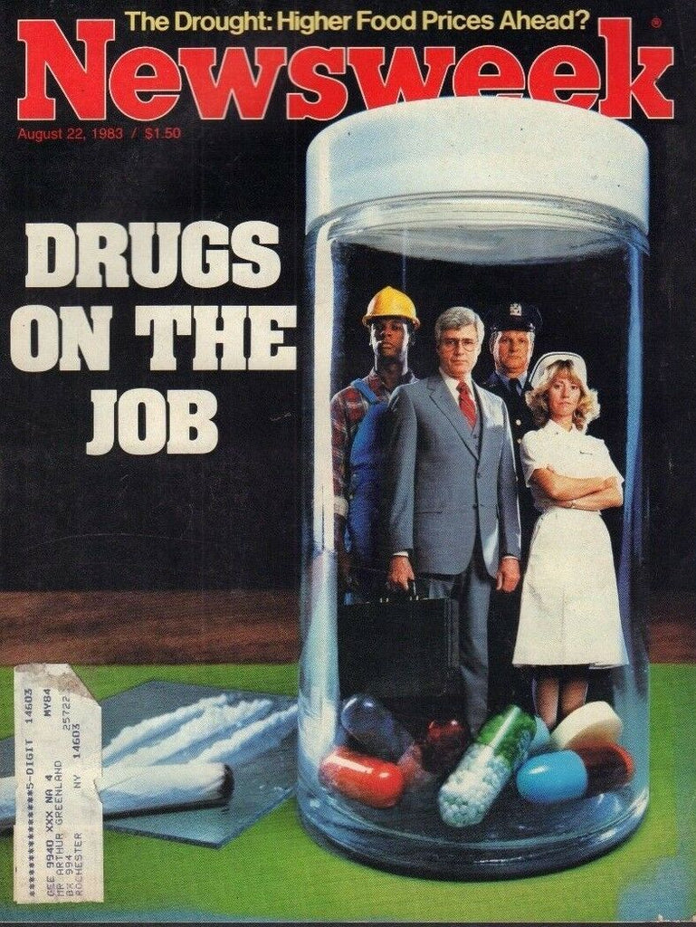 Newsweek Magazine Drugs On The Job & The Drought August 22, 1983 012318nonr
