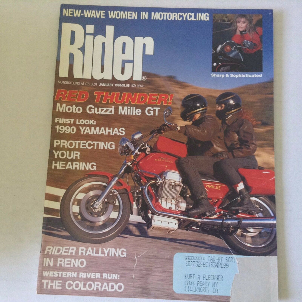 Rider Magazine Moto Guzzi Mille GT 1990 Yamahas january 1990 060117nonrh3