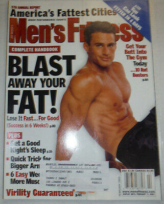 Men's Fitness Magazine America's Fattest Cities February 2003 030415R