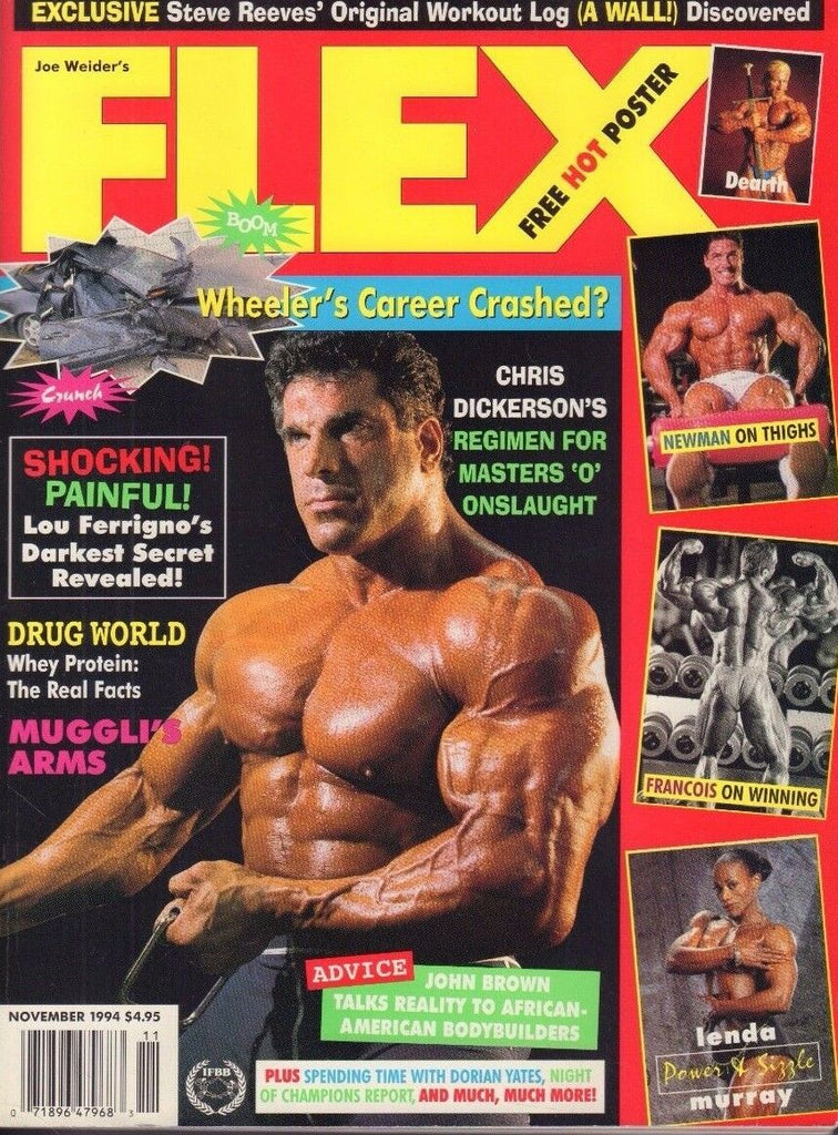 Flex November 1994 Lou Ferrigno, Chris Dickerson 060817nonDBE