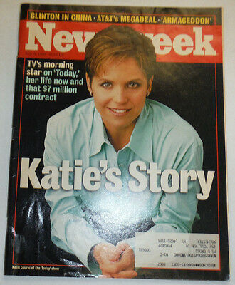 Newsweek Magazine Katie Couric's Story July 1998 WITH ML 011515R2