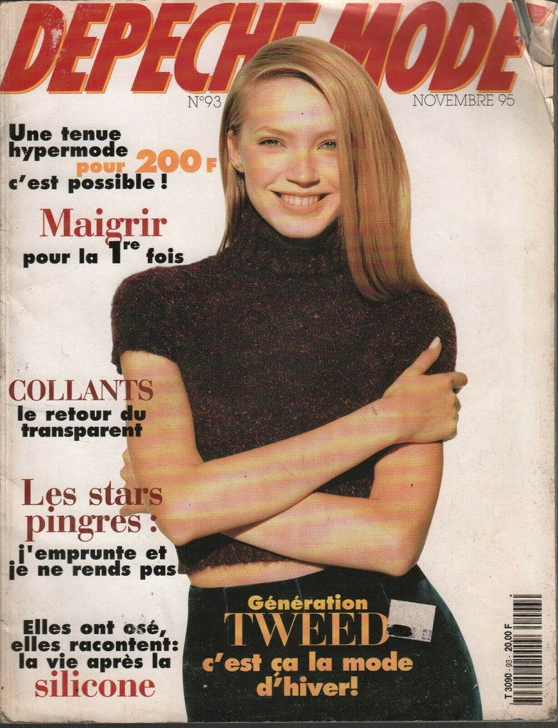 Depeche Mode French Magazine Novembre 1995 Jean Colonna 091319AME