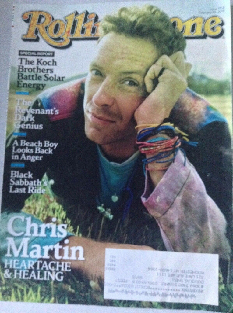 Rolling Stone Magazine Chris Martin Heartache February 25, 2016 062117nonrh