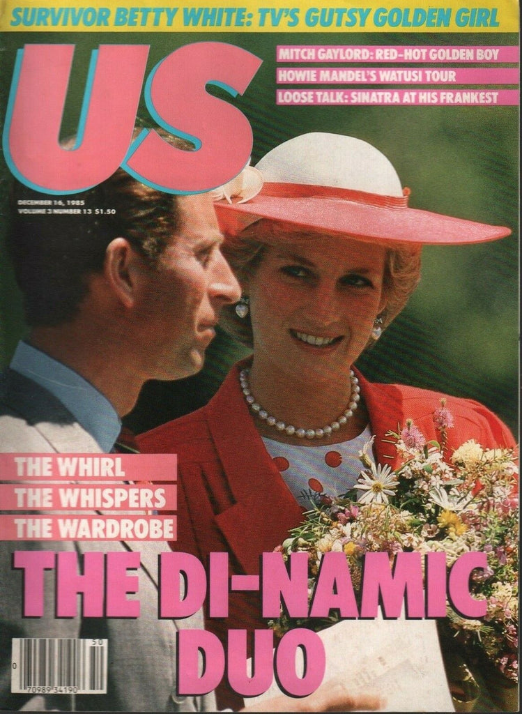 US Magazine December 16 1985 Princess Diana Prince Charles Betty White 020520AME