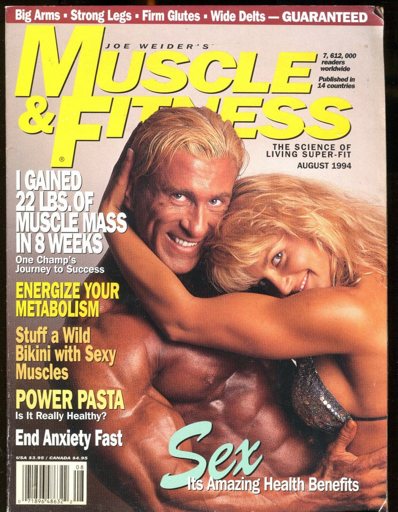Muscle & Fitness Magazine August 1994 EX No ML 021017jhe