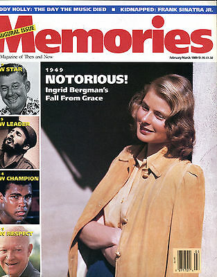 Memories The Magazine of Then and Now Feb/March 1989 Ingrid Bergman EX 012016jhe