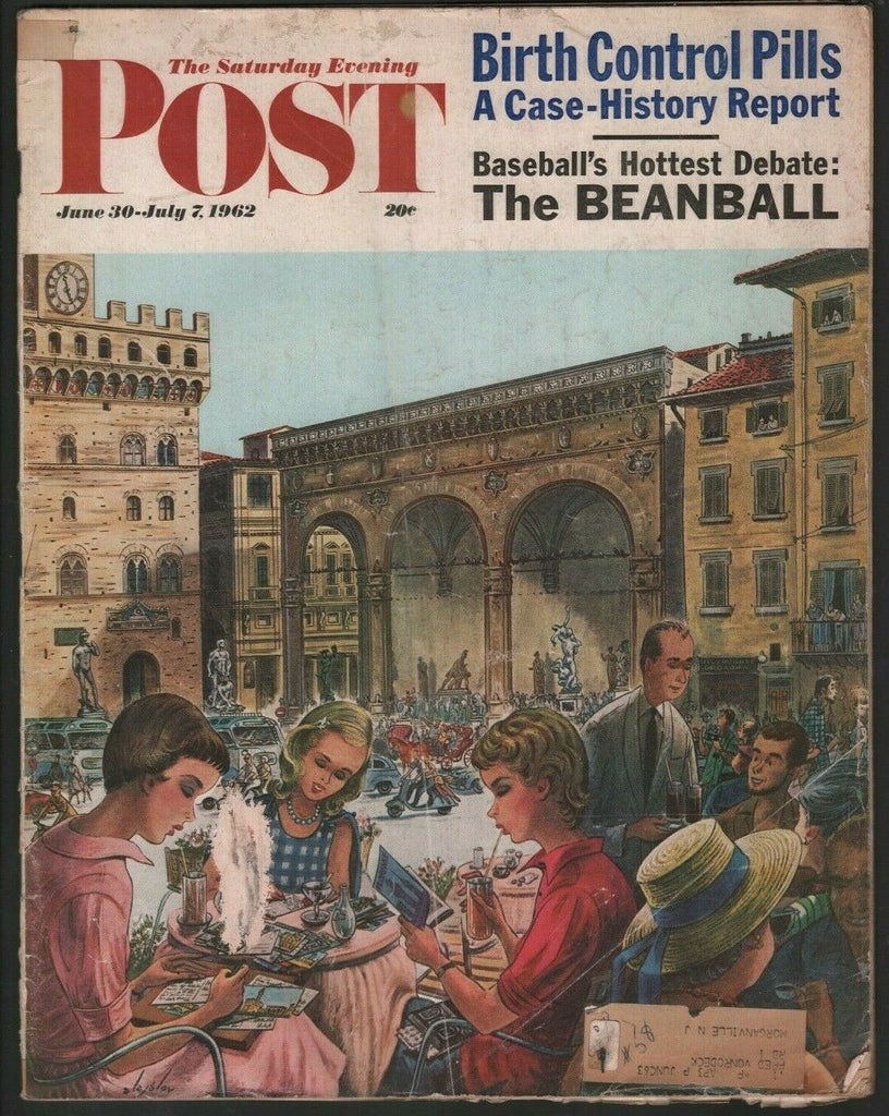 The Saturday Evening Post Mag The Beanball June/July 7, 1962 010620nonr