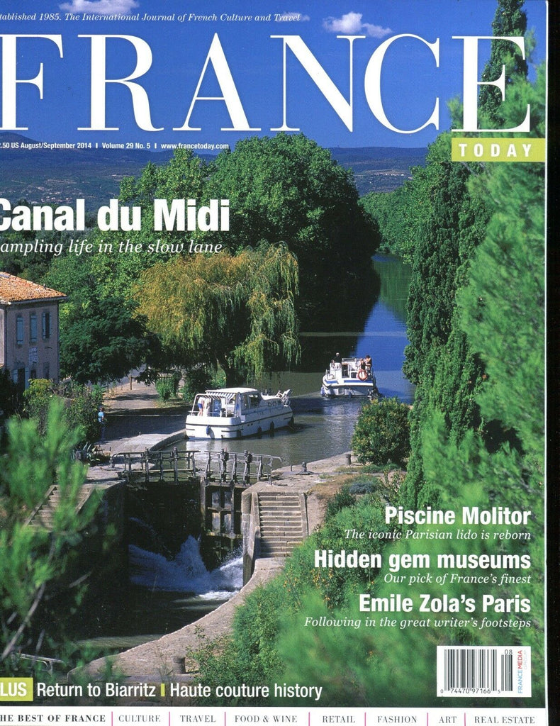France Magazine Aug/Sept. 2014 Canal du Midi EX No ML 012517jhe