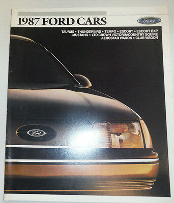 1987 Ford Cars Catalog Taurus & Thunderbird 122614R