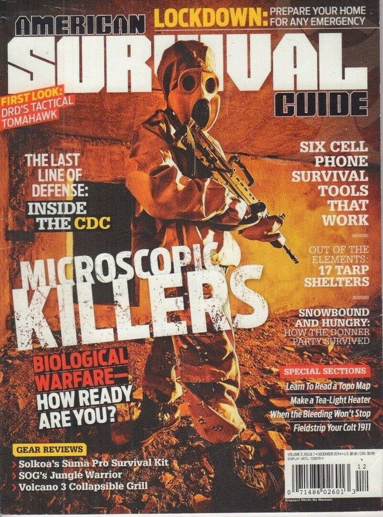 American Survival Guide Magazine Microscopic Killers December 2014 010818nonr