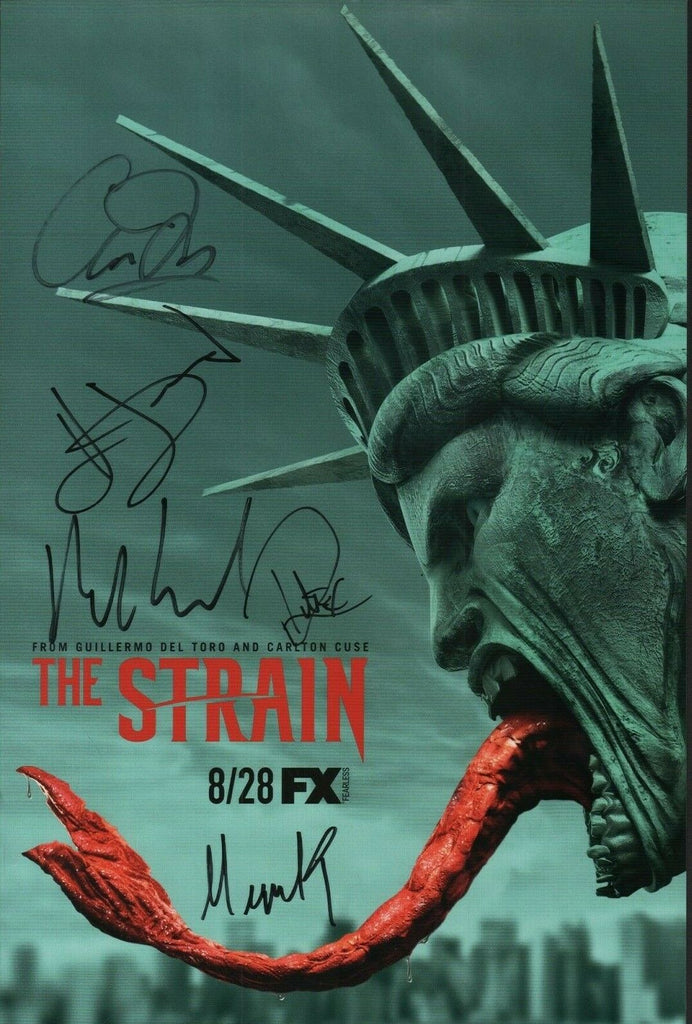 FX's The Strain 2016 SDCC Signed Chuck Hogan Kevin Durand + 3 w/COA 012920DBT2