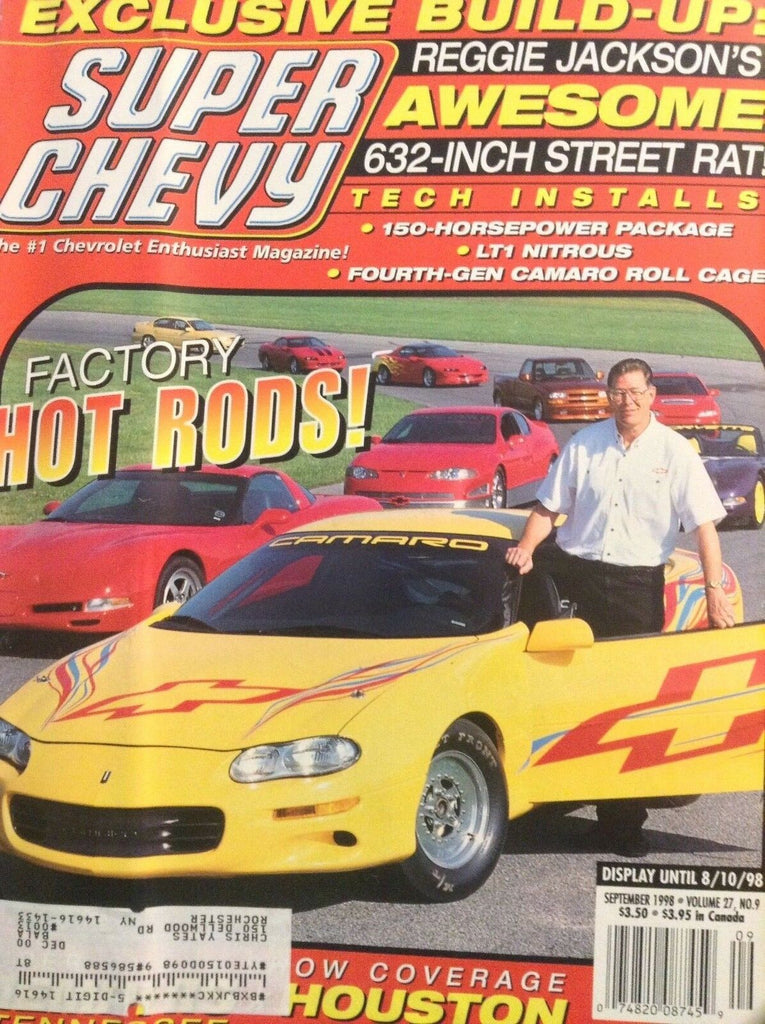 Super Chevy Magazine Factory Rods LT1 Nitrous September 1998 012618nonrh