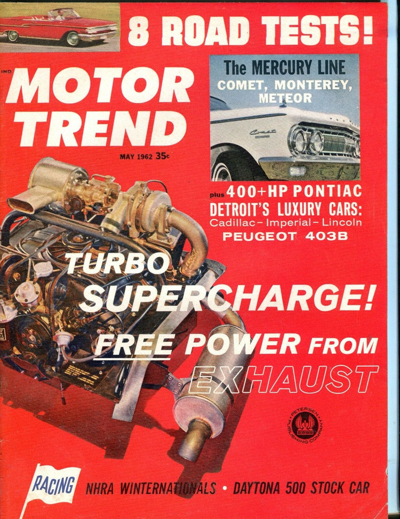Motor Trend Magazine May 1962 Mercury Line EX No ML 053117nonjhe