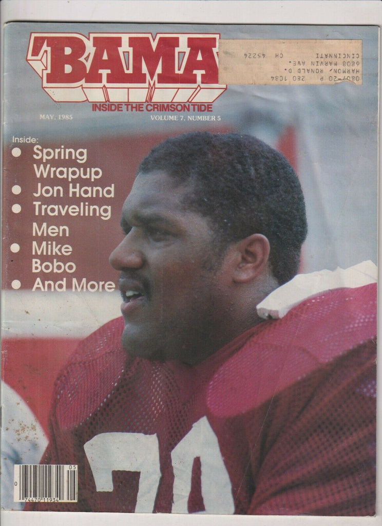 'Bama Football Magazine Jon Hand Mike Bobo May 1985 022720nonr