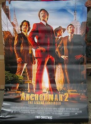 Anchorman 2 Movie Poster, Double Sided for Light Box, 5' x 4'